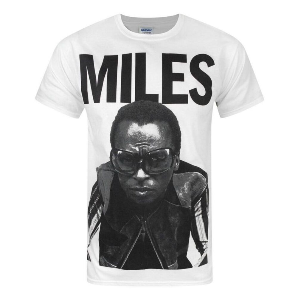 Miles Davis Mens Portrait T-Shirt / White